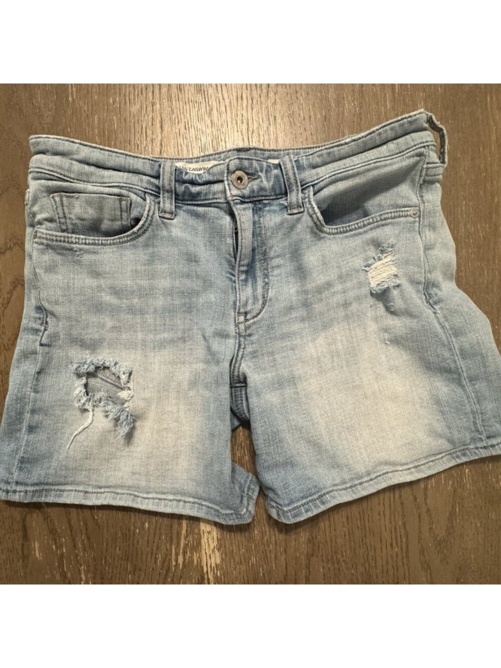 Pilcro Anthropologie Slim Boyfriend Sz 27 Jean Shorts Light Wash 5 in inseam